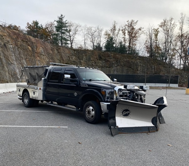 Plow Truck with Sander - Excavation & Land Management Services by RM Gray Excavating Merrimack NH